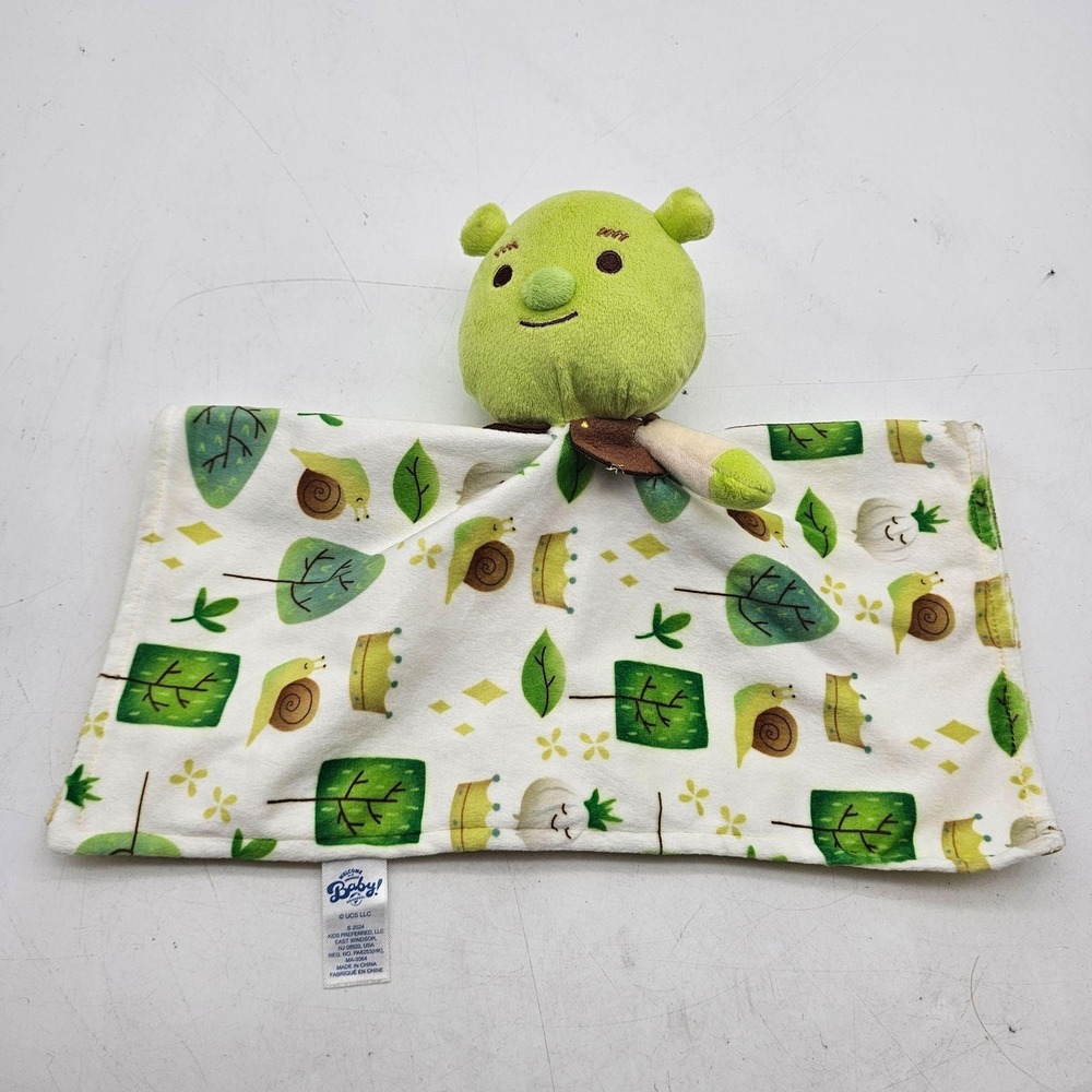 Kids Preferred Shrek Baby Security Blanket Lovey Green Yellow Plush Boy Ogre